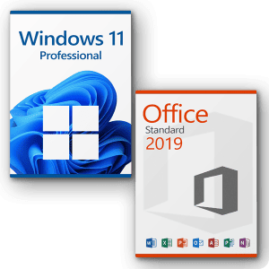 Microsoft Windows 11 Pro + Office 2019 Standard License for 3 PCs