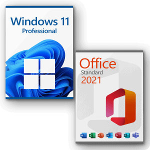 Microsoft Windows 11 Pro + Office 2021 Standard license for 3 devices